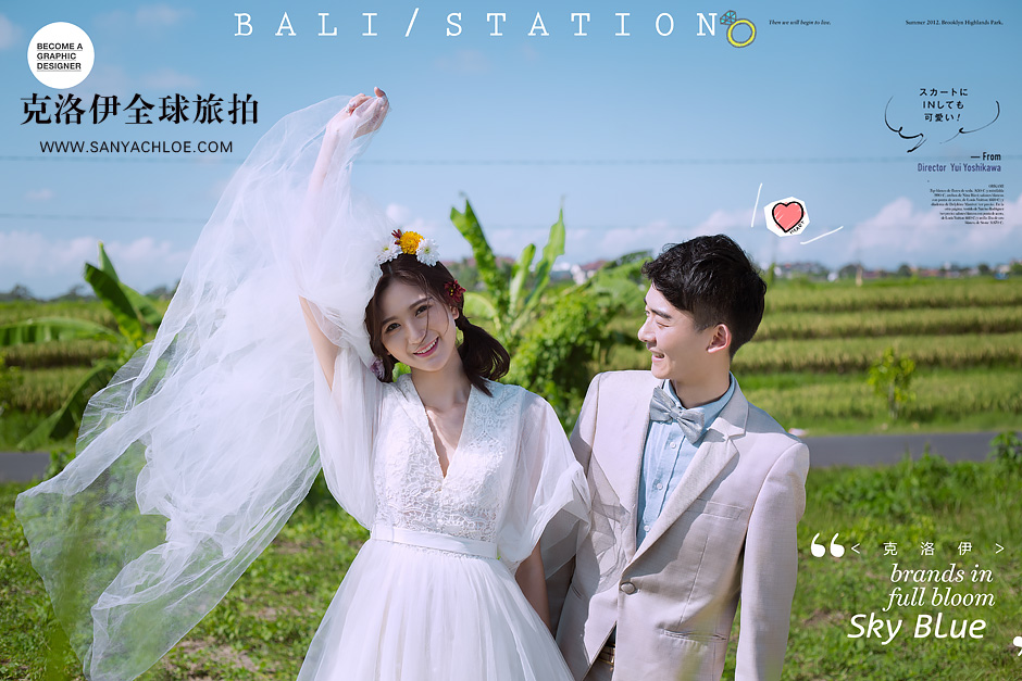 巴厘島旅行婚紗照，全球旅拍必火婚紗照